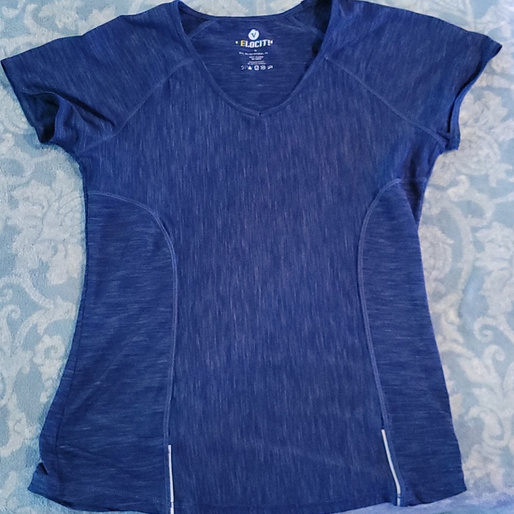 Blue athletic tee